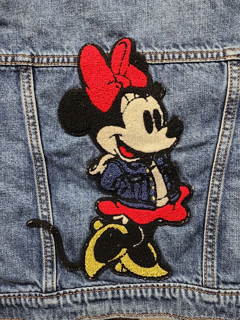 Baby Gap Disney Minnie Mouse Denim Jean Jacket Toddler 3T Embroidered